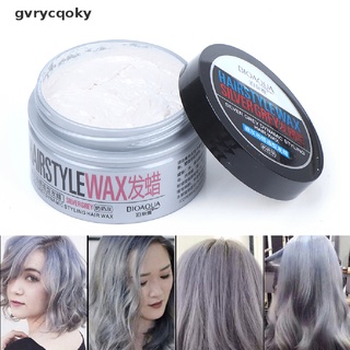 [gvrycqoky] temporal plata color de pelo cera hombres diy barro moldeado pasta tinte crema gel para el cabello