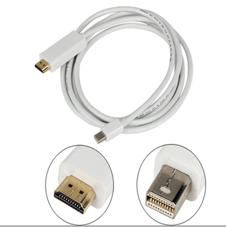 Mini puerto de pantalla a HDMI Cable 4K 1080P Thunderbolt HDMI convertidor Mini DP a HDMI Cable adaptador