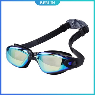 (berlin1) 1 par de gafas de natación impermeables antiniebla gafas de galvanoplastia