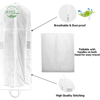 Qummall-Almacenamiento bolsa 72\" cubierta de vestido de viaje bolsa de ropa de novia cubierta de vestido de novia blanco yqueenmall (6)