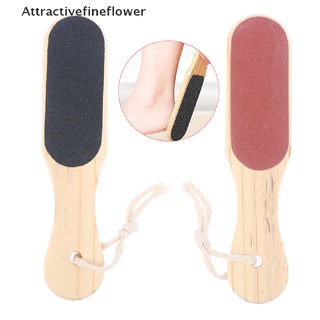 [aff] lima de pie de madera de doble cara/herramientas de pedicura para pies/utensilios de piel muerta/removedor de callos