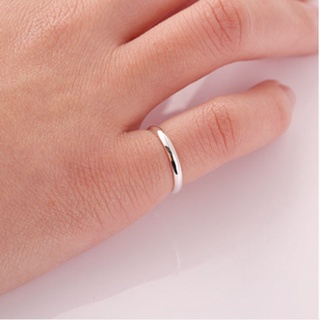 Inventario adecuado_999 anillo de plata esterlina dedo índice anillo simple estudiante simple dedo meñique pie anillo de cola de plata anillo de pareja mujer ins marea joyería de plata