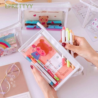EPRETTYY Transparent Cartoon PVC Bags Wash Bags Beautician Cosmetic Holder Travel Organizer Storage Beauty Case Make Up Swimming Pouch Clear Makeup Cases