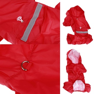 VANAS Pet Supplies Pet Jumpsuit Jacket Breathable Hoody Dog Raincoats Outdoor Clothes Sunscreen Waterproof Reflective PU/Multicolor (8)