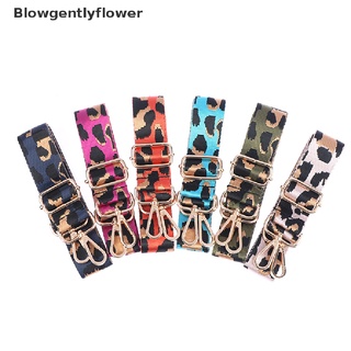 blowgentlyflower espesar color de las mujeres bolso accesorios impresión leopardo correa de hombro ajustable bgf