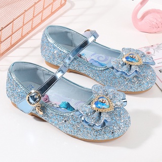 Niñas Princesa Zapatos 2021 Nueva Niña De Cuero Aisha Mujer Bebé Niños Cristal Fábrica