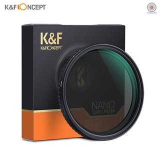 Rmf K&F CONCEPT 58mm ultrafino ajustable Variable densidad Neutral ND filtro Fader ND8-ND128 para lente de cámara para cámaras DSLR