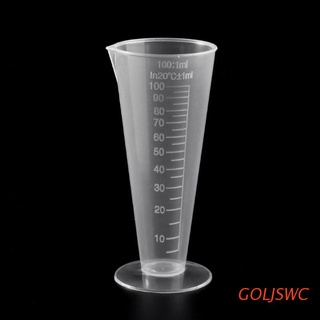 GOLJSWC 1PC 100ml Botella De Laboratorio Cocina De Plástico Taza Medidora