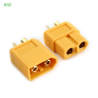 RISE 2 conectores XT60 XT-60 macho hembra Bullet conectores enchufes de alimentación para RC Lipo batería (1)