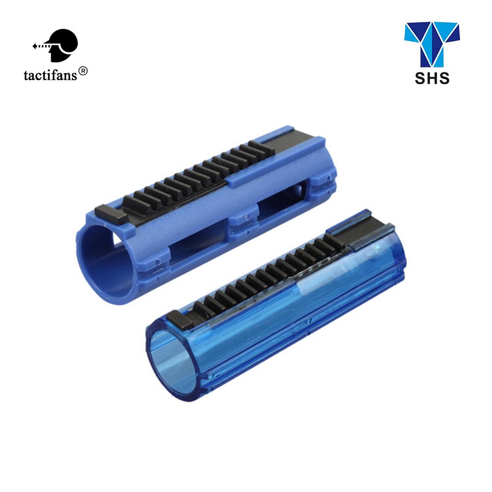 tactifans shs full steel 14 dientes pistón polímero azul o transparente cuerpo para airsoft aeg caja de cambios ver 2/3