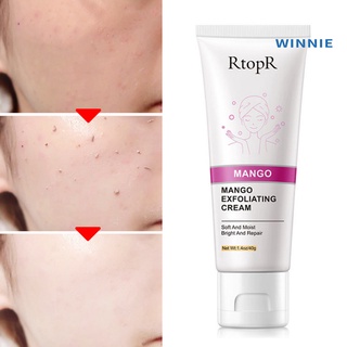 [winnie] rtopr 40g crema exfoliante facial blanqueamiento hidratante muerto removedor de la piel gel (1)