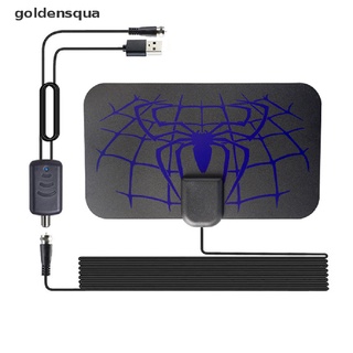 [goldensqua] tv digital interior dvb-t2 980 millas hdtv antena receptor de plato freeview 1080p [goldensqua] (2)