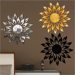 espejo 3d sun art adhesivo de pared extraíble acrílico mural decoración de la habitación del hogar