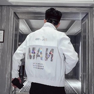 hombres casual todo-partido ropa de trabajo chaqueta de los hombres de estilo coreano moda primavera juventud pu shuai frita calle superior internet caliente