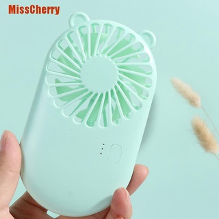 [MissCherry] Mini ventiladores de bolsillo portátil enfriador de aire USB estudiantes al aire libre traer pequeño ventilador (6)