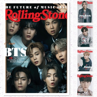 BTS Póster Bangtan Boys Rolling Stone Magazine Cover Playbill Adhesivo Kpop Para Fans 21 * 30cm