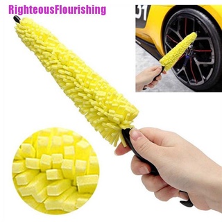 Righteousflourishing cepillo de rueda de coche de plástico mango cepillo de limpieza llantas de rueda cepillo de lavado de neumáticos