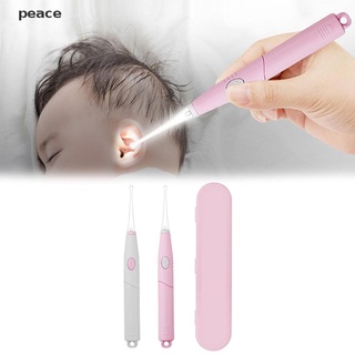peace Baby Ear Cleaner Ear Wax Removal Flashlight Earpick Ear Cleaning Earwax Spoon .