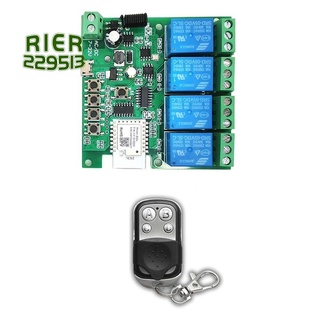 4CH Zigbee Smart Light Switch ule DC 5-32V RF433 Receiver 10A Relays Work with Alexa Assistant,Tuya Smart Life
