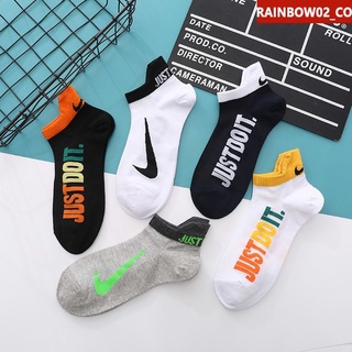 Promotion NIKE 5 pares de calcetines Calcetines de algodón con estampado rainbow02_co