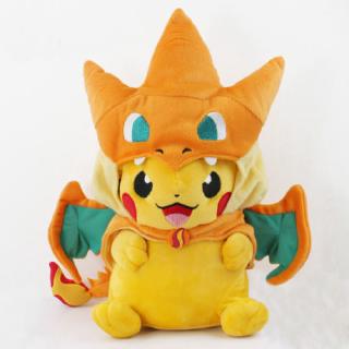 o-l pokemon pikachu avec charizard chapeau peluche rembourré animal poupée