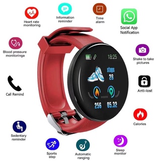 los relojes para hombre d18 relojes automáticos mujeres redondo bluetooth reloj inteligente impermeable deporte tracker reloj de pulsera android ios