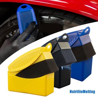 [melting] Abs Plastics 1 pza cepillo de limpieza de esponja para pulir neumáticos de coche [my]