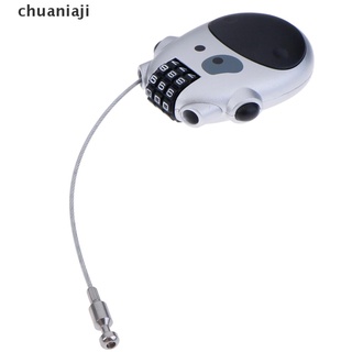 [Chuaniaji] candado retráctil De Metal con contraseña y candado Para casco De motocicleta (Chuaniaji)