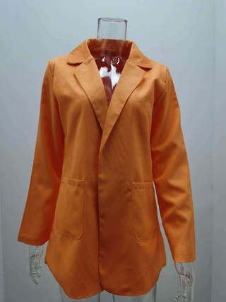 mujer casual chaqueta bazers manga larga slim fit solapa blazers abierto frontal sólido oficina ol traje (6)