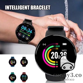 D18S reloj inteligente monitor de frecuencia cardiaca redondo a presión arterial para hombre rastreador de ejercicios reloj inteligente Android IOS mujer reloj electrónico