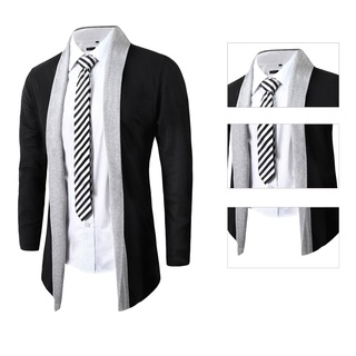 ❀ifashion1❀Stylish Men Knitted Cardigan Jacket Slim Long Sleeve Casual Sweater Coat (8)