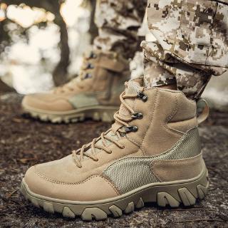 Botas de combate «alta calidad» botas militares impermeables del ejército de los hombres botas tácticas al aire libre senderismo combate Swat Boot Kasut tentera zapatos de entrenamiento (4)