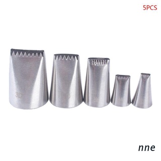 nne. 5pcs/set Stainless Steel Cake Icing Piping Nozzles Tips Decorator Dessert Mold Shaping Baking Pastry Decorating Tools