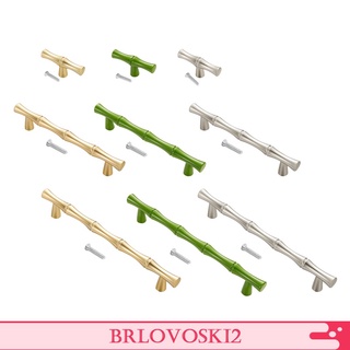 [brlovoski2] Haowei 6 pzs 6 pzs De aleación De bambú con mango De puerta armario armario accesorios Para muebles decorativos