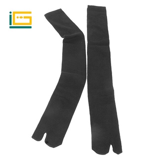 1 pair Tabi Socks Sabots Socks 2-Toe EU35-44 for Men / Women Black