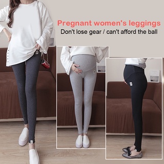 mujeres embarazadas leggings pantalones pantalones levantadores elástico delgado para la maternidad otoño