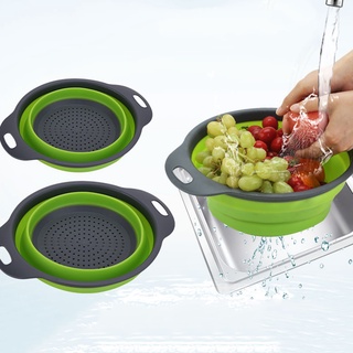 cesta de lavado plegable de frutas vegetales colador colador utensilios de cocina