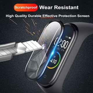 1/2/3/5Pcs Vidrio Protector 3D Para Xiaomi Mi Band 4 5 6 De Pantalla Para miband 5 4 Cubierta Smart Watchband 4 band5 Película Suave store (4)