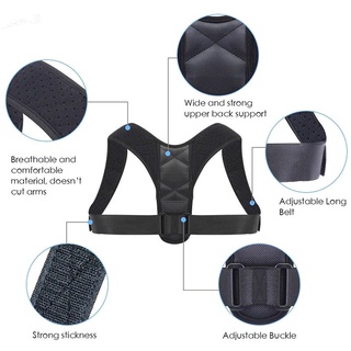 Corrector de postura ajustable espalda hombro soporte Corrector cinturón para niños adultos (5)