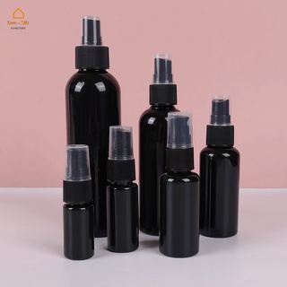 10-200ML Portátil Negro Blanco Vacío Botella De Spray/Recargable Plástico Sub -/Perfume De Alcohol Cosmético Contenedor De Embalaje