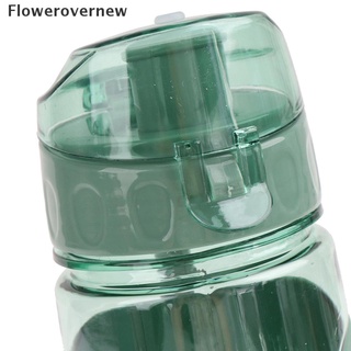 (Fon) Botella De agua deportiva A prueba De fugas Portátil Anti-vase Para viaje (Flowerovenew) (4)