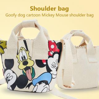 Zara Mickey Mouse lona Crossbody bolso de hombro niños Sling Tote mujeres coreano Handbeg