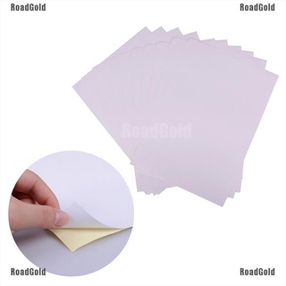 roadgold 10sheets a4 matt imprimible blanco autoadhesivo pegatina papel iink para oficina belle