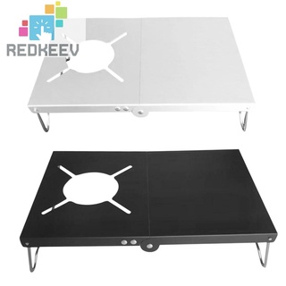 Redkeev mesa plegable al aire libre Camping senderismo aleación de aluminio barbacoa Picnic plegable escritorio
