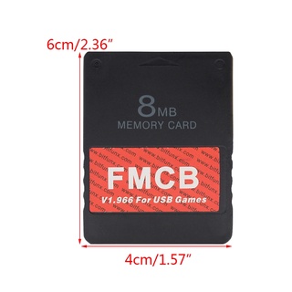 Liaa tarjeta De memoria (8MB/16MB/32MB/64MB) FMCB v1.966 envío mcboatfor PS2 juegos USB (2)