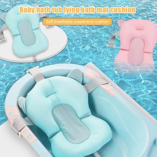 portátil bebé ducha cojín de aire cama bebé baño almohadilla de natación antideslizante bañera flotador (1)