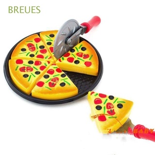 breues 6 piezas de juguete de pizza de comida rápida juego de pretender juguetes de cocina para niños pequeña cocina simulación de los niños juguete de comida pizza fiesta simulación cocina