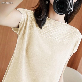 Camiseta de manga corta seda ais mujer verano 2021 nueva camisa suelta delgada Color puro camisa (7)