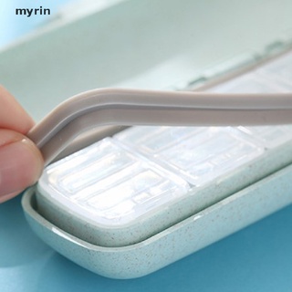 myrin - caja portátil para pastillas de viaje, dispensador de envases de doble capa. (3)