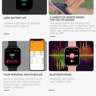 Reloj inteligente deportivo Hello Z3 Bluetooth con monitoreo De Temperatura y ritmo cardiaco/oxígeno De sangre/sueño (5)
